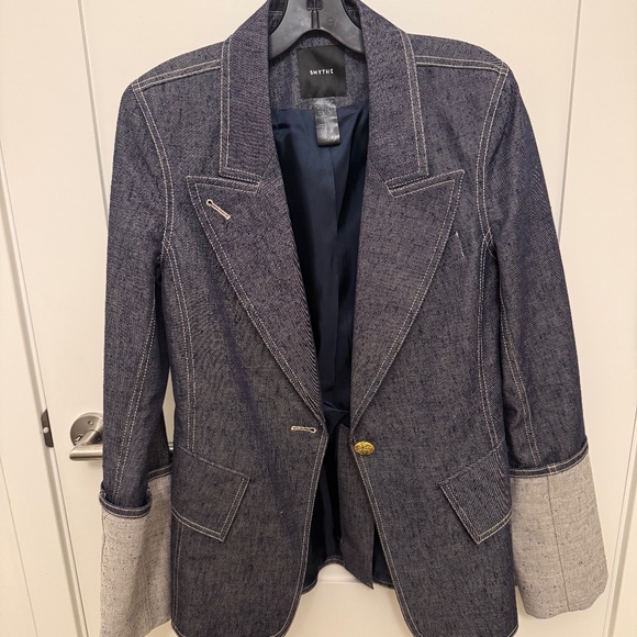 SMYTHE DENIM BLAZER - Picture 1 of 3